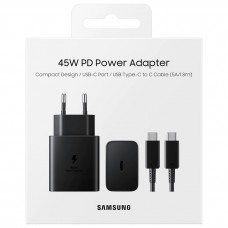 Brzi punjač Samsung 45W Tip-C - Crni